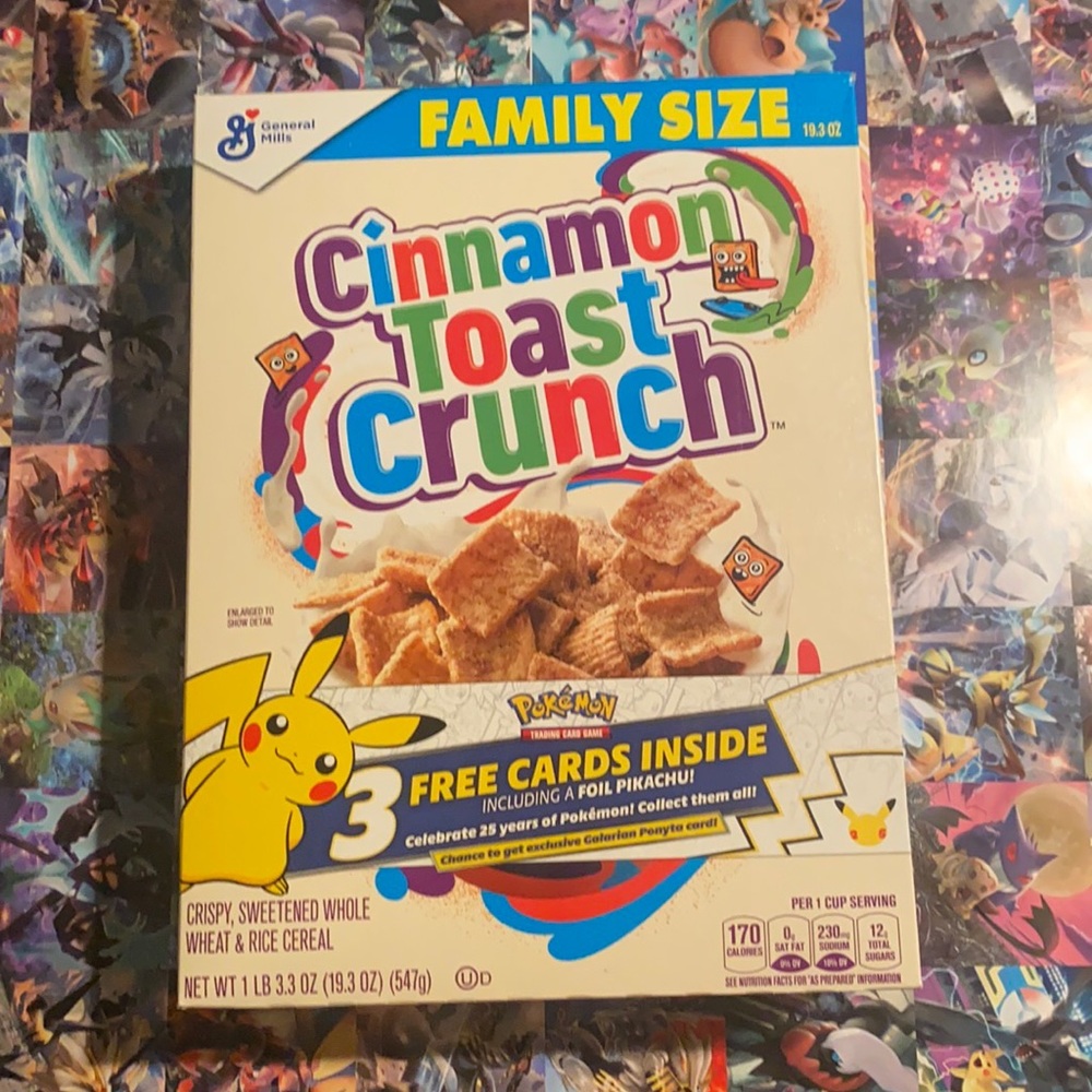 Cinnamon Toast Crunch Pokémon 25th anniversary Box